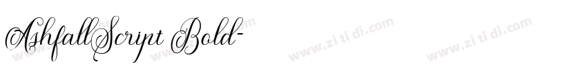 AshfallScript Bold字体转换 AshfallScript Bold字体转换